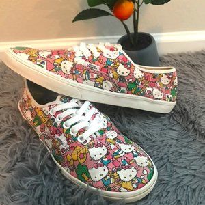 Hello Kitty Vans Authentic Lo Pro Pink Shoes Sz 9